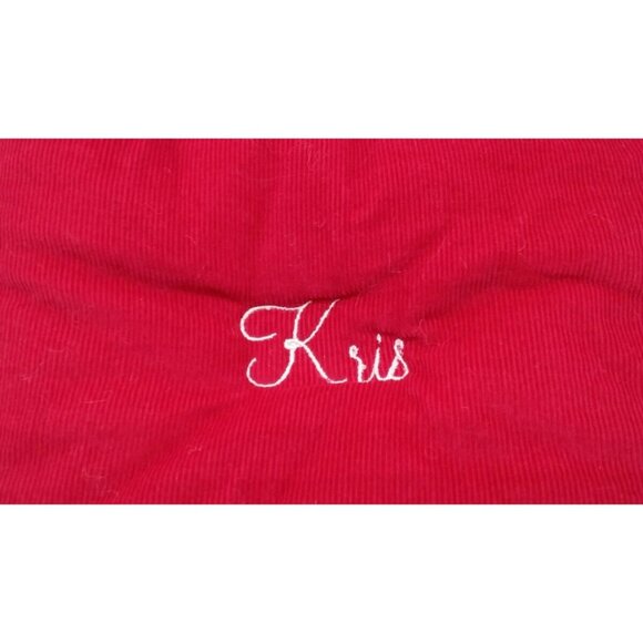 Pottery Barn Kids Kris Woodland Red Car Reindeer Christmas Tree Quilted Stocking - Picture 2 of 11